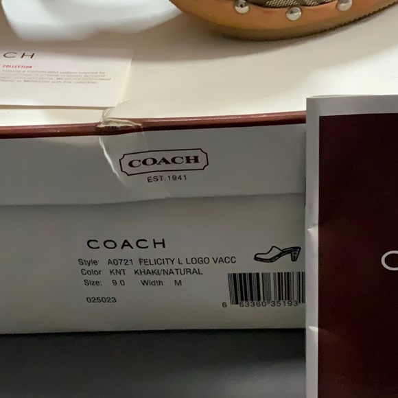 NEW Coach Felicity LRG C Logo Signature Natural Khaki Authentic Custom 9 - Picture 8 of 13